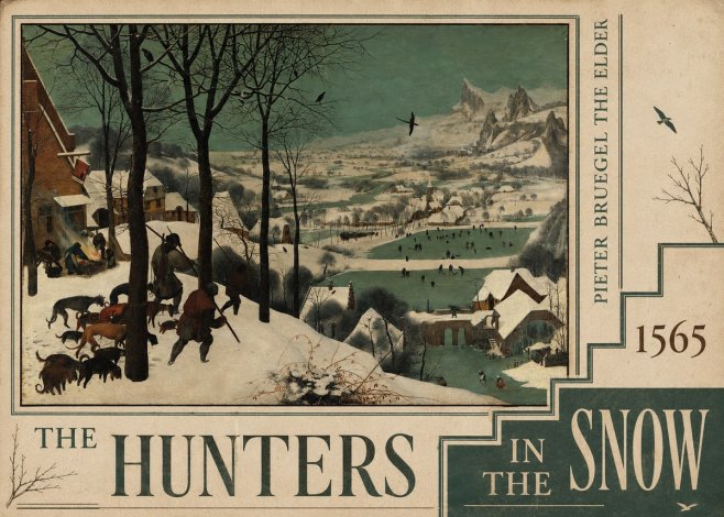 Pieter Bruegel The Hunters in the Snow I No6 - Affiche