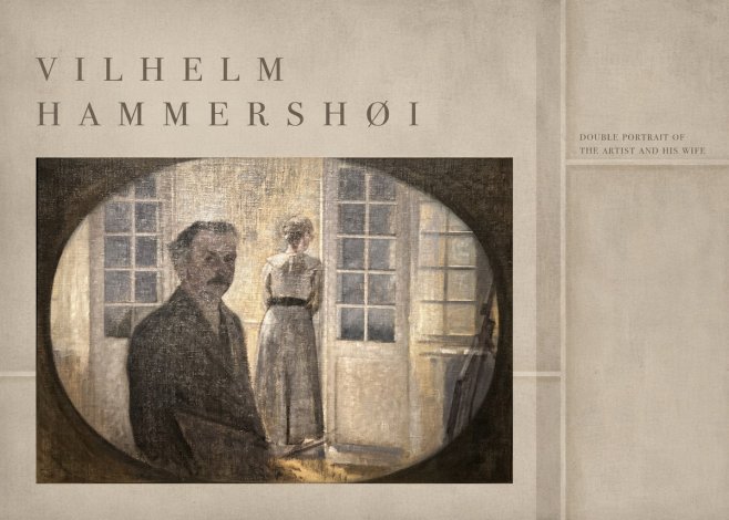 Vilhelm Hammershøi Double Portrait of the Artist and His Wife No4 - Affiche
