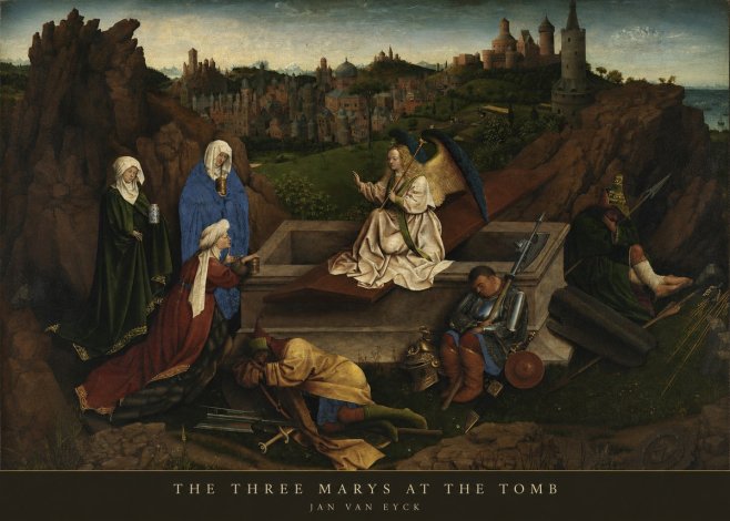 Jan van Eyck The Three Marys at the Tomb No5 - Affiche
