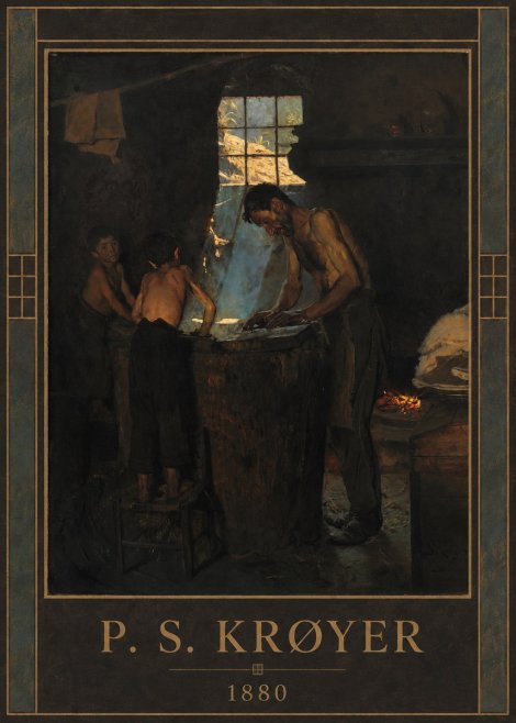P.S. Krøyer A Forge No1 - Affiche
