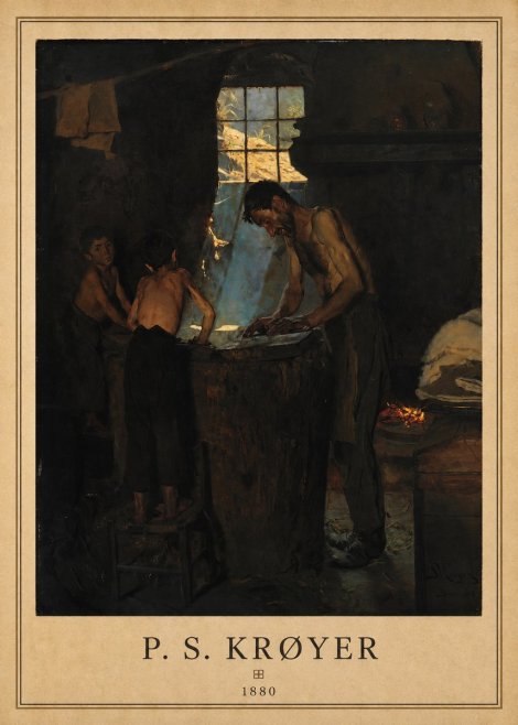 P.S. Krøyer A Forge No6 - Affiche