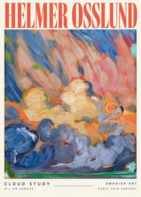 Helmer Osslund Sunset Clouds No3 - Affiche