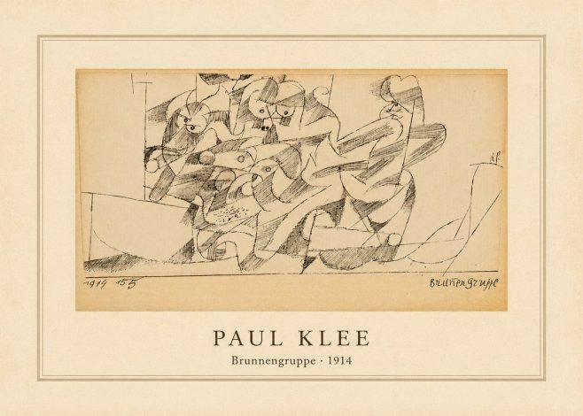 Paul Klee Brunnengruppe No4 - Affiche