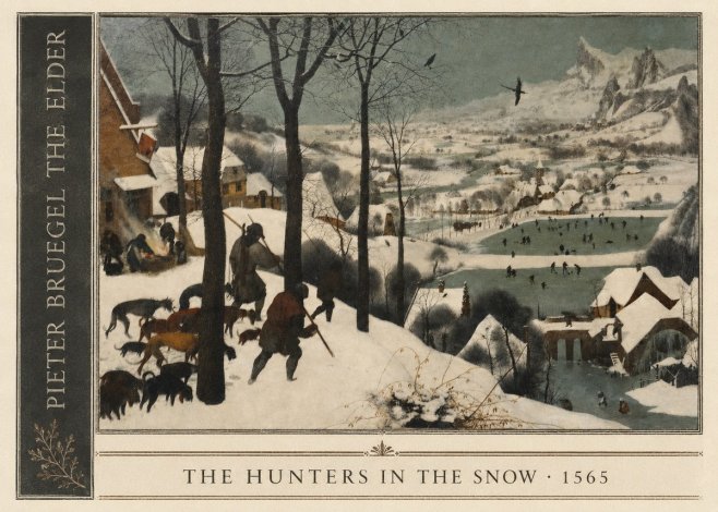 Pieter Bruegel The Hunters in the Snow II No2 - Affiche