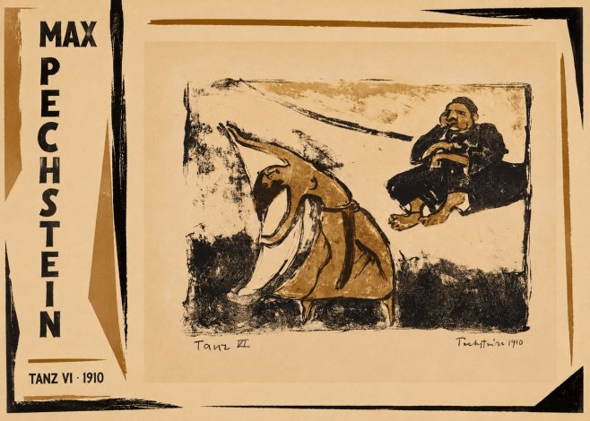 Max Pechstein Tanz Vi • 1910 No2 - Affiche
