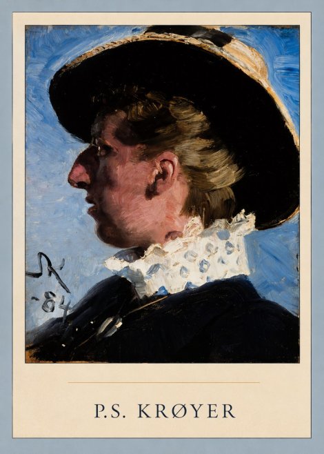 P.S. Krøyer Self-portrait II No4 - Affiche