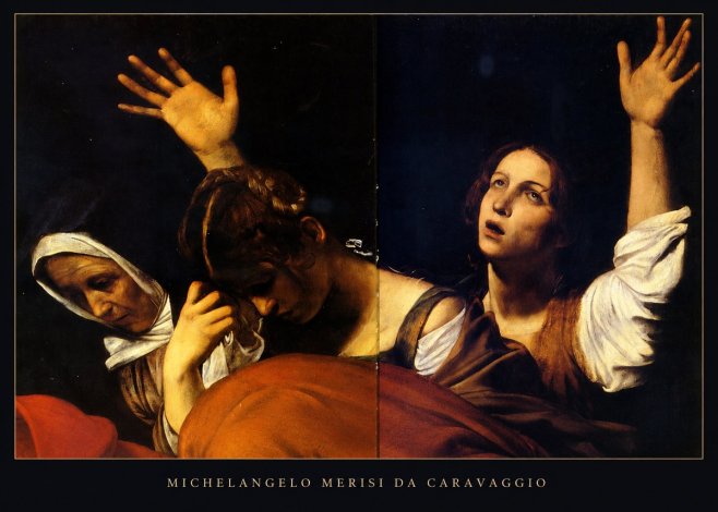 Michelangelo Merisi da Caravaggio The Entombment of Christ I No5 - Affiche
