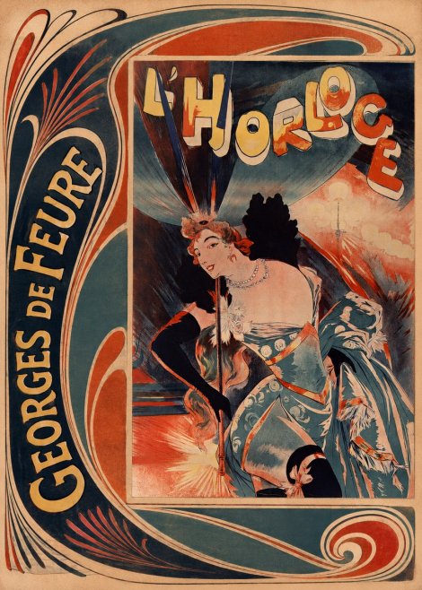 Georges de Feure L'horloge II No2 - Affiche