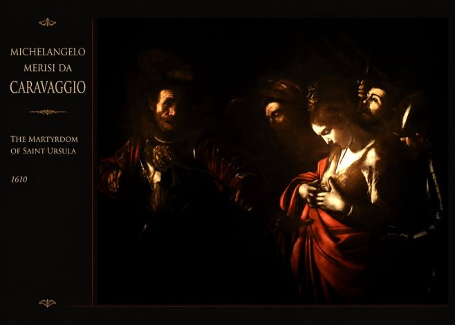 Michelangelo Merisi da Caravaggio The Martyrdom of Saint Ursula No3 - Affiche