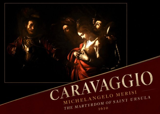 Michelangelo Merisi da Caravaggio The Martyrdom of Saint Ursula No4 - Affiche