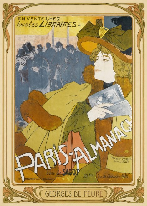 Georges de Feure Paris-almanach I No1 - Affiche