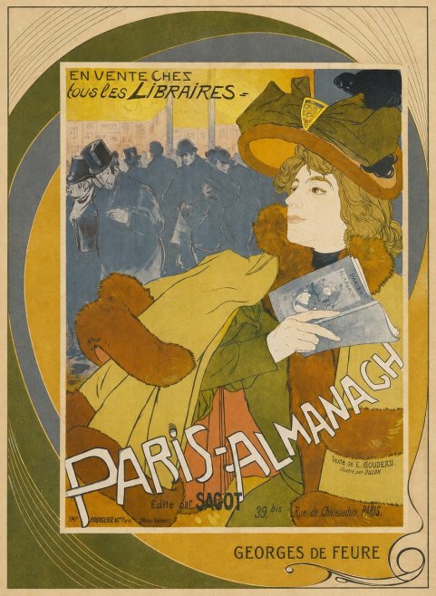 Georges de Feure Paris-almanach I No3 - Affiche
