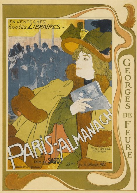 Georges de Feure Paris-almanach I No4 - Affiche