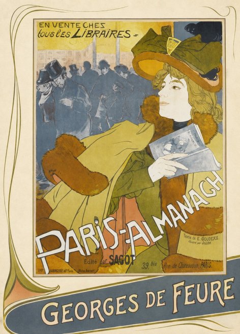 Georges de Feure Paris-almanach I No5 - Affiche