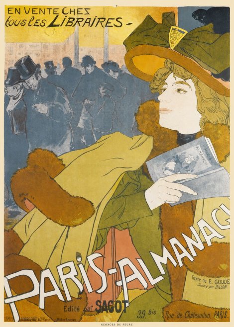 Georges de Feure Paris-almanach I No6 - Affiche