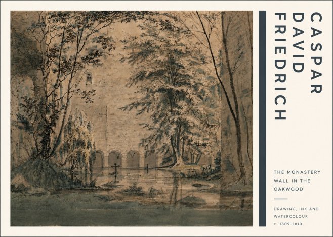 Caspar David Friedrich The Monastery Wall in the Oakwood No4 - Affiche