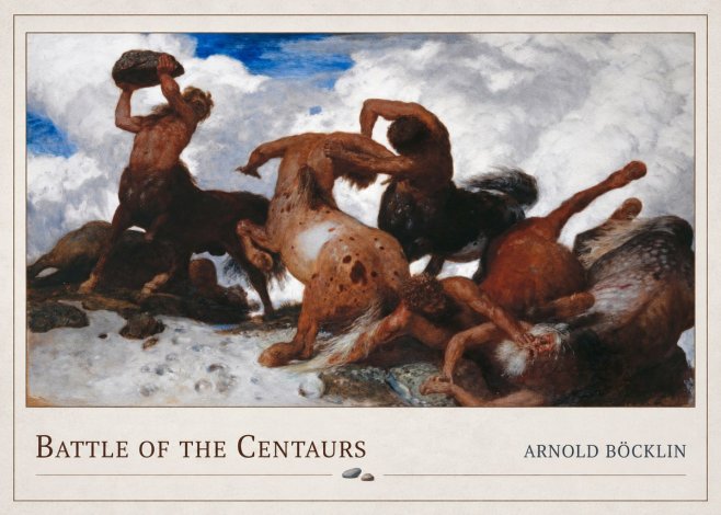 Arnold Böcklin Battle of the Centaurs No4 - Affiche