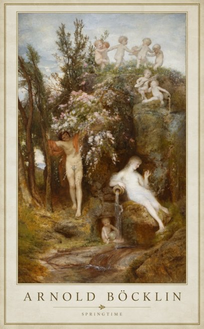 Arnold Böcklin Springtime No1 - Affiche