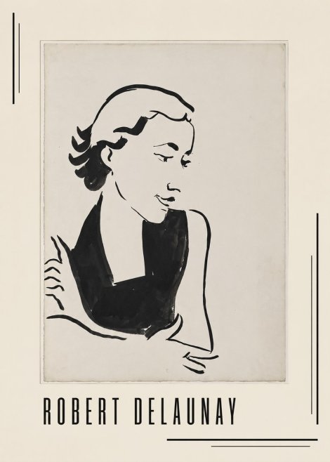 Robert Delaunay Figure Study No1 - Affiche