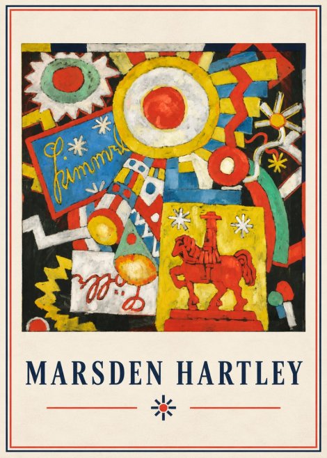 Marsden Hartley Himmel Lille No4 - Affiche