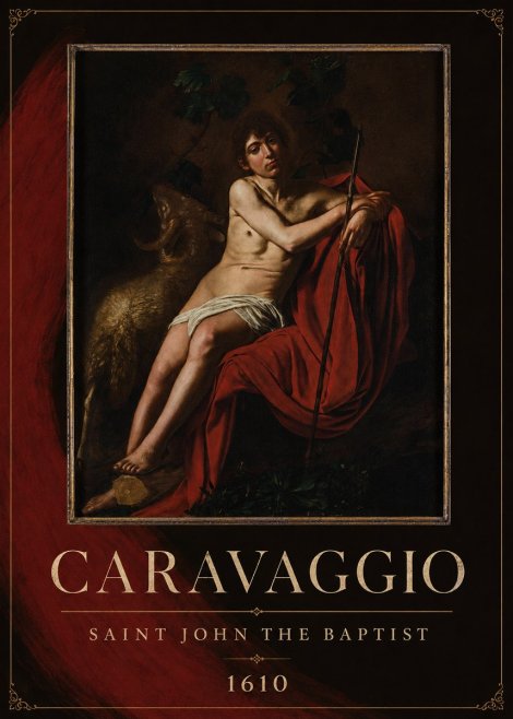 Michelangelo Merisi da Caravaggio Saint John the Baptist III No2 - Affiche