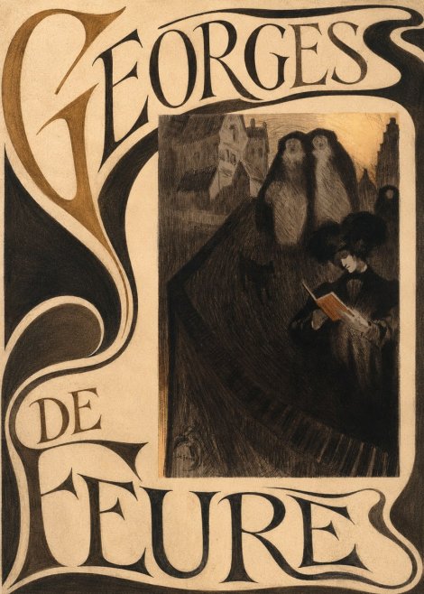 Georges de Feure La Liseuse No5 - Affiche