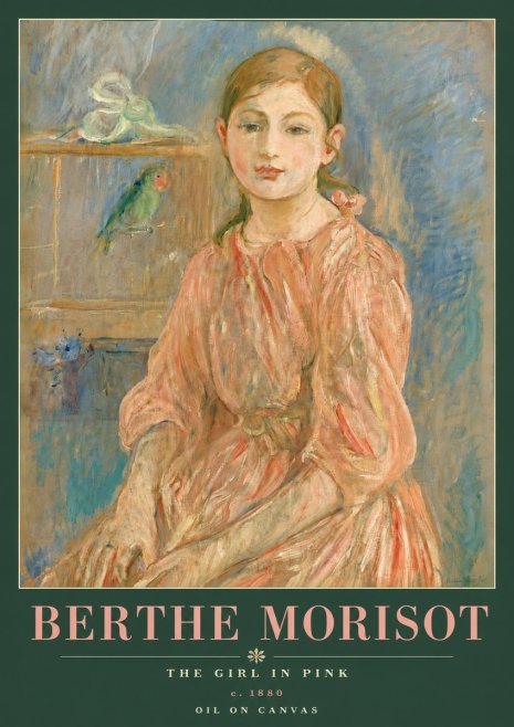 Berthe Morisot The Girl in Pink No6 - Affiche