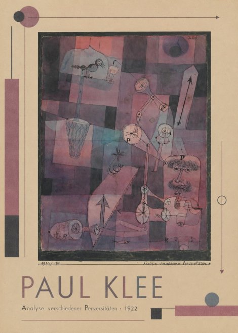 Paul Klee Analyse Verschiedener Perversitäten No1 - Affiche
