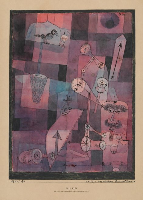 Paul Klee Analyse Verschiedener Perversitäten No5 - Affiche