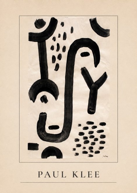 Paul Klee Face of the Goddess No3 - Affiche