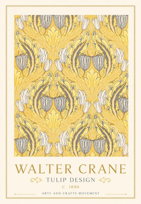 Walter Crane Tulip Design II No5 - Affiche