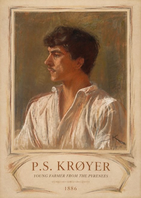 P.S. Krøyer Young Farmer from the Pyrenees No4 - Affiche