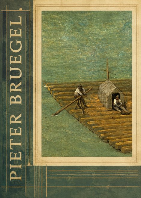 Pieter Bruegel Two Men on a Raft No2 - Affiche