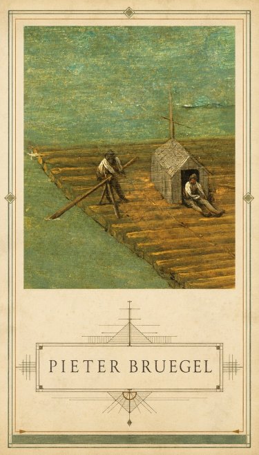 Pieter Bruegel Two Men on a Raft No3 - Affiche