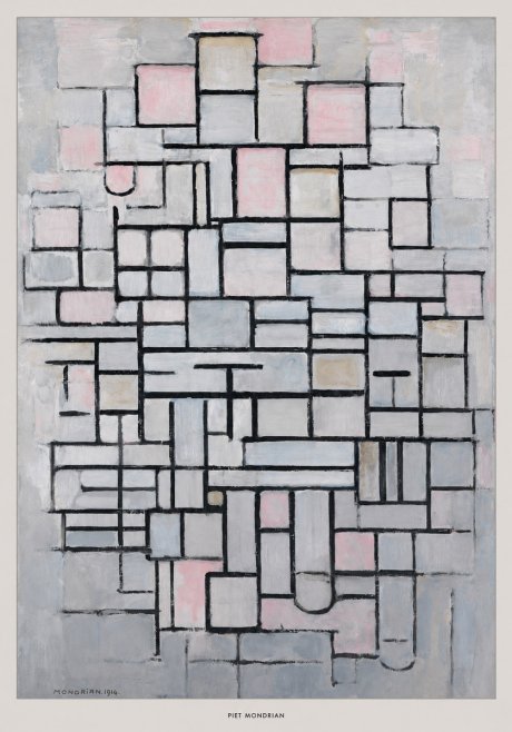 Piet Mondrian Composition No. Iv • 1914 No6 - Affiche