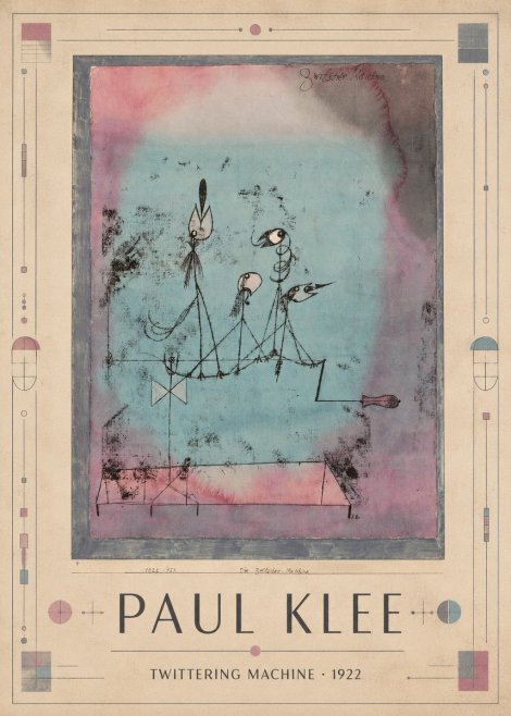 Paul Klee Twittering Machine No1 - Affiche