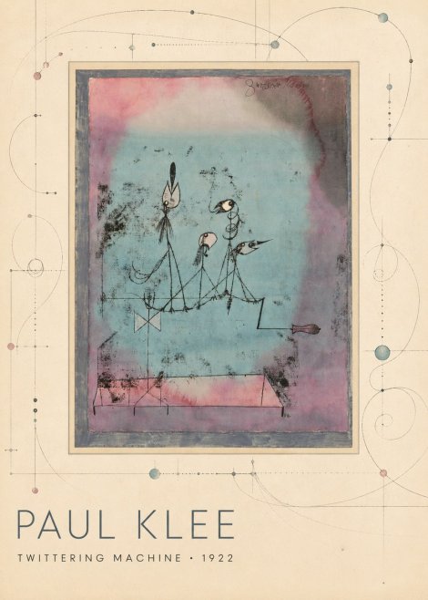 Paul Klee Twittering Machine No3 - Affiche