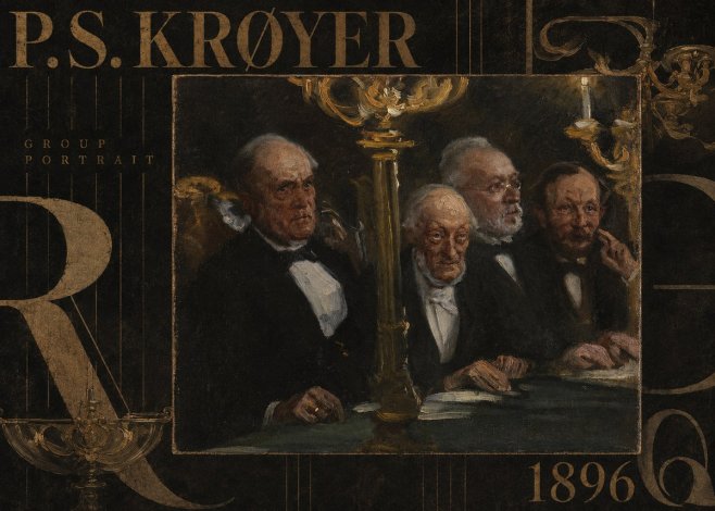 P.S. Krøyer Group Portrait No5 - Affiche
