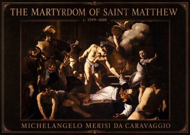 Michelangelo Merisi da Caravaggio The Martyrdom of Saint Matthew No1 - Affiche