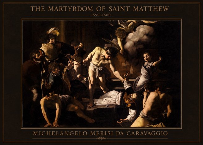 Michelangelo Merisi da Caravaggio The Martyrdom of Saint Matthew No4 - Affiche