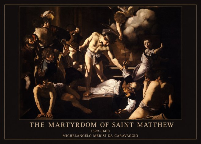 Michelangelo Merisi da Caravaggio The Martyrdom of Saint Matthew No6 - Affiche