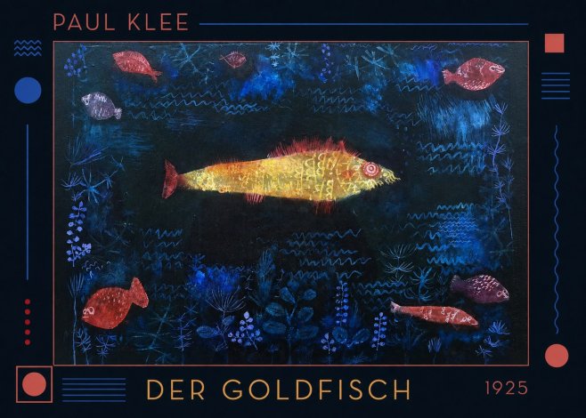 Paul Klee Der Goldfisch No1 - Affiche