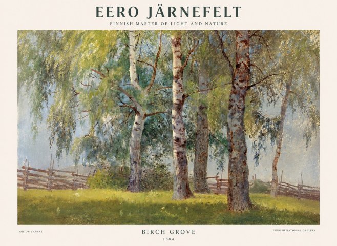 Eero Järnefelt Birch Grove No1 - Affiche