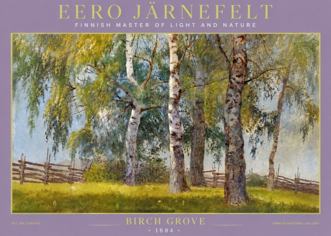 Eero Järnefelt Birch Grove No3 - Affiche