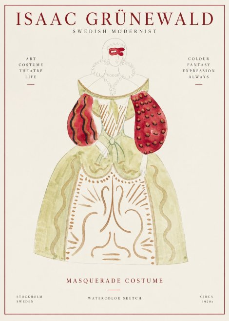 Isaac Grünewald Masquerade Costume No1 - Affiche