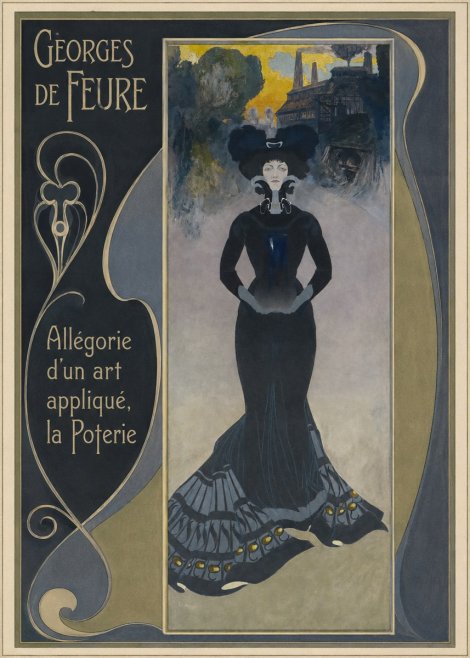 Georges de Feure Allégorie D'un Art Appliqué, La Poterie No2 - Affiche