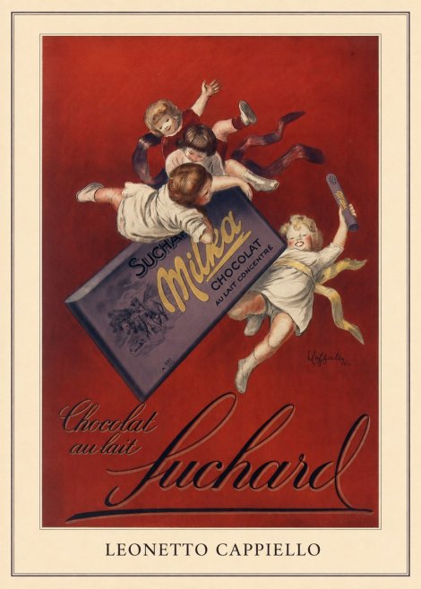 Leonetto Cappiello Suchard Milka Chocolat No5 - Affiche
