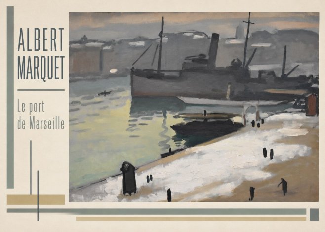 Albert Marquet Le Port De Marseille II No3 - Affiche