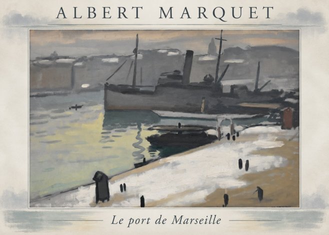 Albert Marquet Le Port De Marseille II No4 - Affiche
