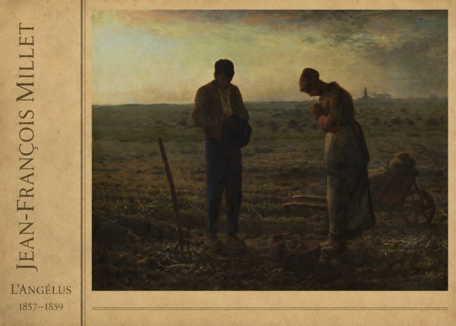 Jean-François Millet L'angélus I No2 - Affiche